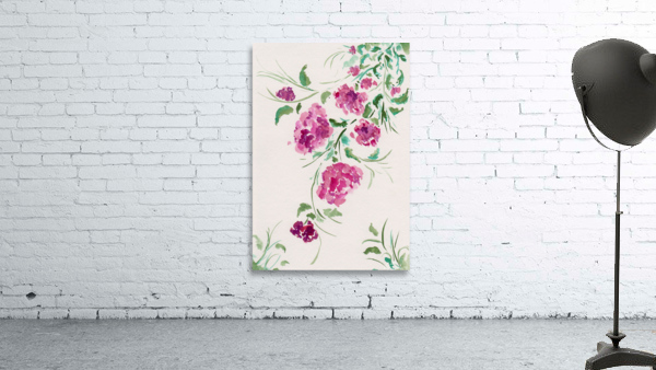 Purple Peonies Wall Preview