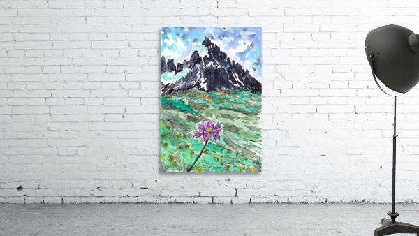 Mountain Flower Wall Preview