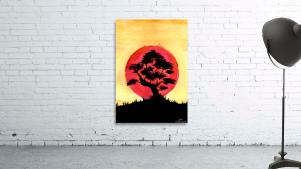Bonsai Sunset Wall Preview