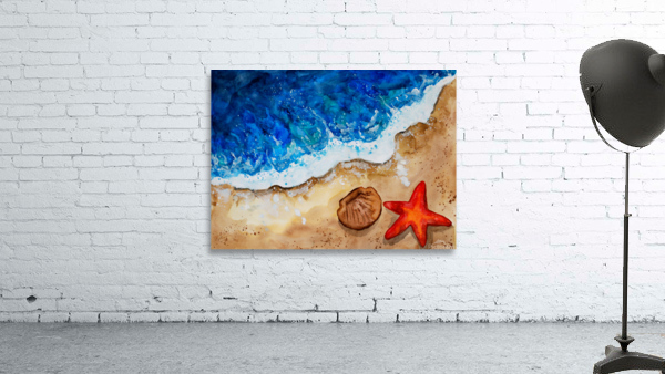 Summer Beach Ocean Waves Wall Preview