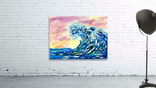 Summer Waves Sunset Wall Preview
