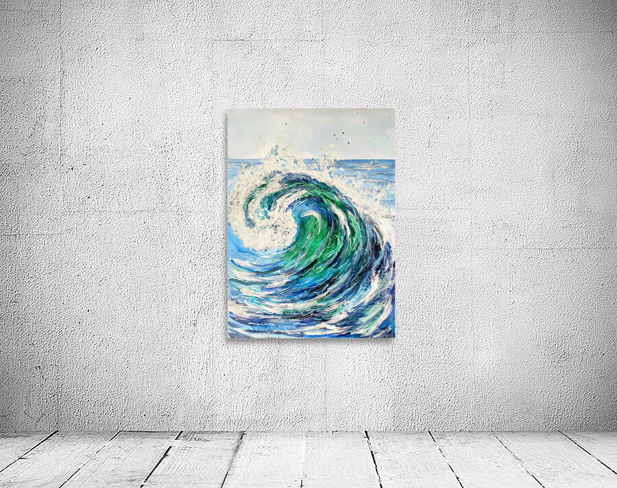 Blue Ocean Wave Wall Preview