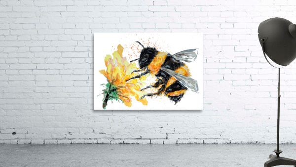 Bumble Bee collecting Pollen Wall Preview