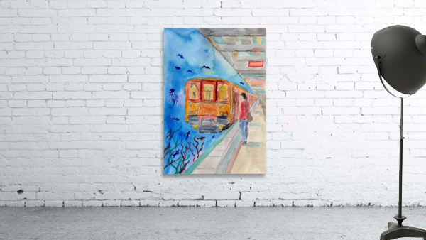 Underwater Trainstation Wall Preview
