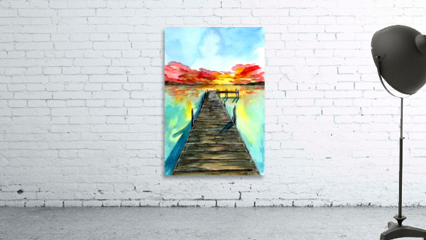 Lake Sunset Wall Preview