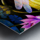 Dragonfly  on a waterlily pad  wall art by Nazan Saatci art Impression metal