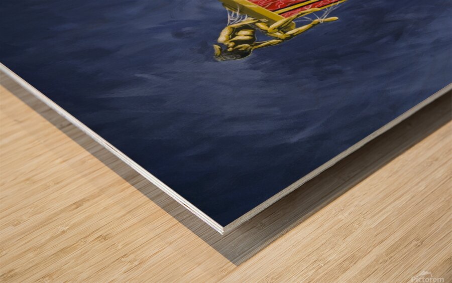 The Fall of the Golden Child  Wood print