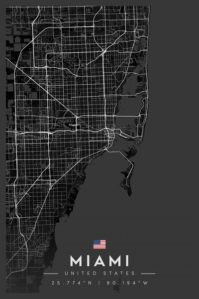 Miami 34x50Inches 1 Digital Download