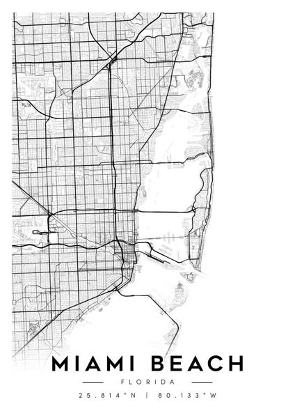 MiamiBeach portrait A Series Digital Download