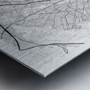 Athens Minimalist Map Art Print Metal print