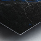 Budapest Dark Edition | City Map Art Print Metal print