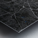 Moscow Russia City Map Art Metal print