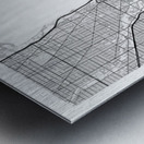 Chicago portrait A Series Metal print