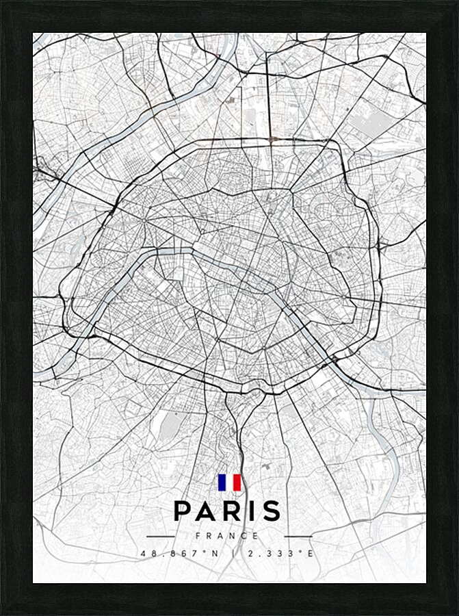 Paris Minimalist Poster  Picture Frame Printing