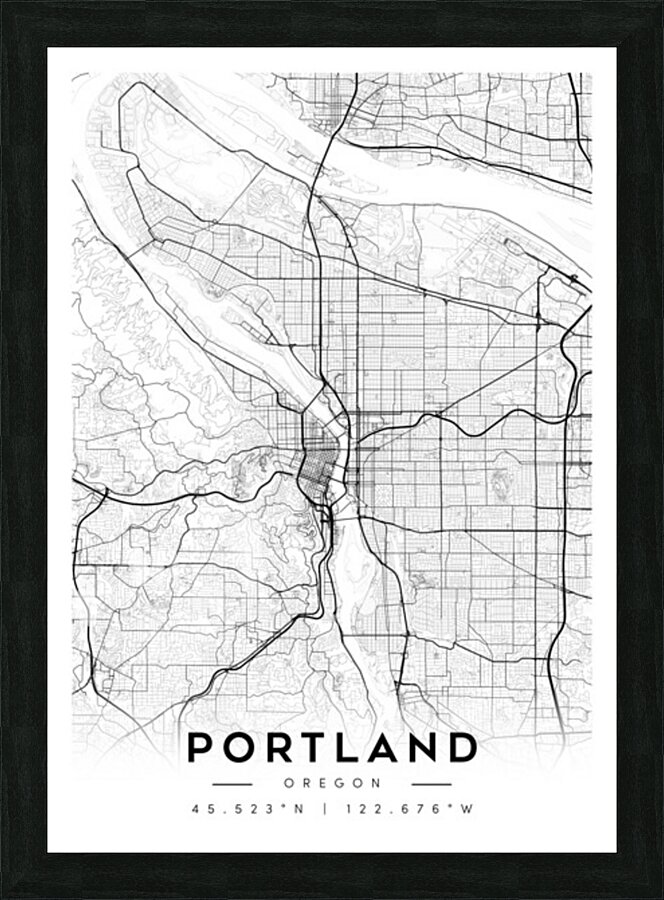 Portland portrait A Series Picture Frame Printing