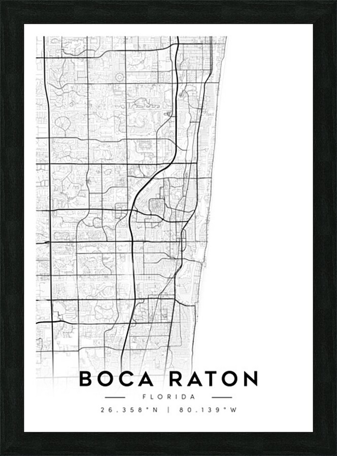 bocaraton portrait A Series Picture Frame Printing