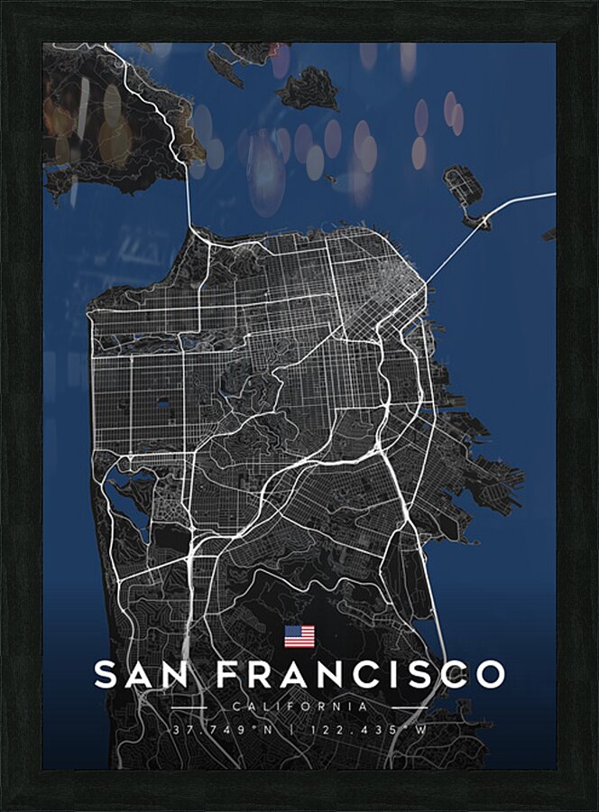 SanFrancisco portrait A Series Picture Frame Printing