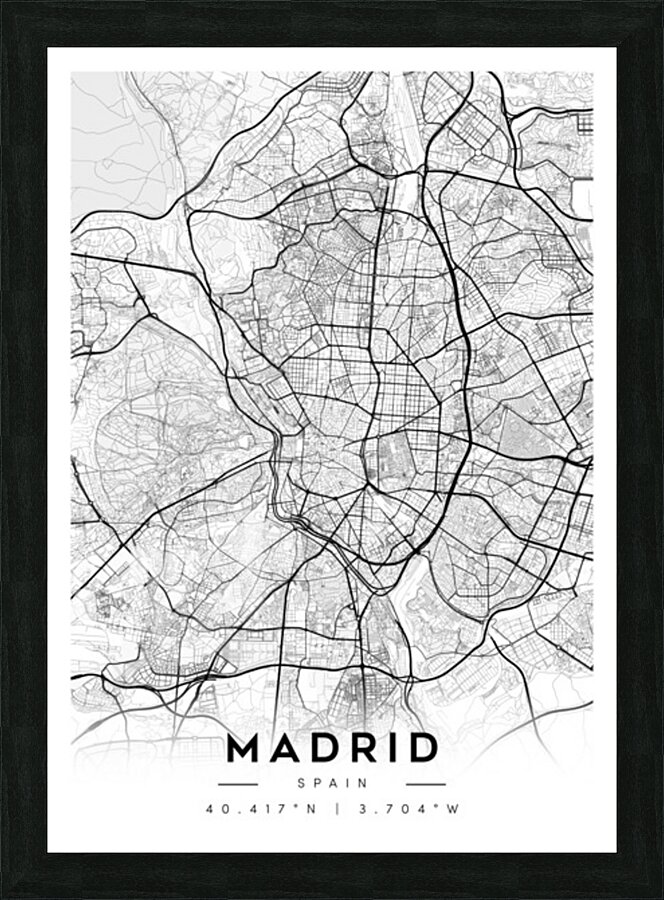 Madrid portrait A Series Picture Frame Printing