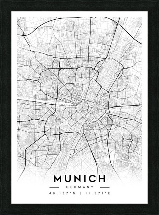 Munich portrait A Series Picture Frame Printing