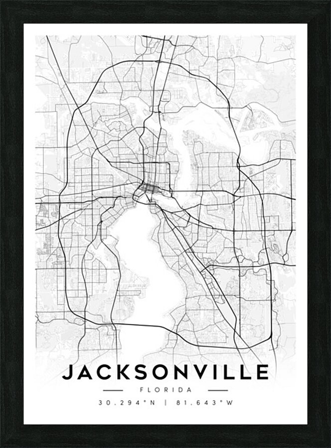 Jacksonville portrait A Series Picture Frame Printing