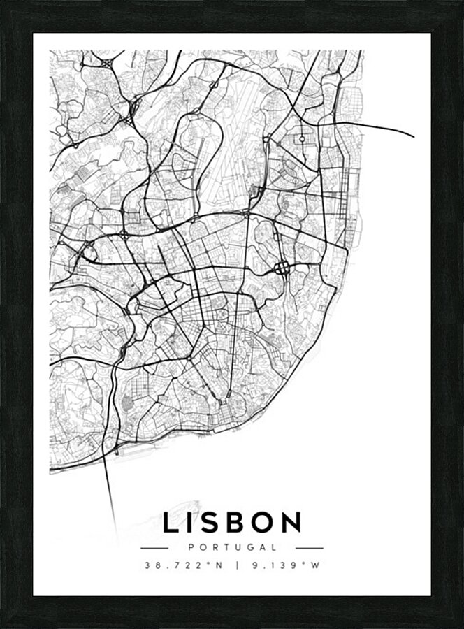 Lisbon portrait A Series Picture Frame Printing