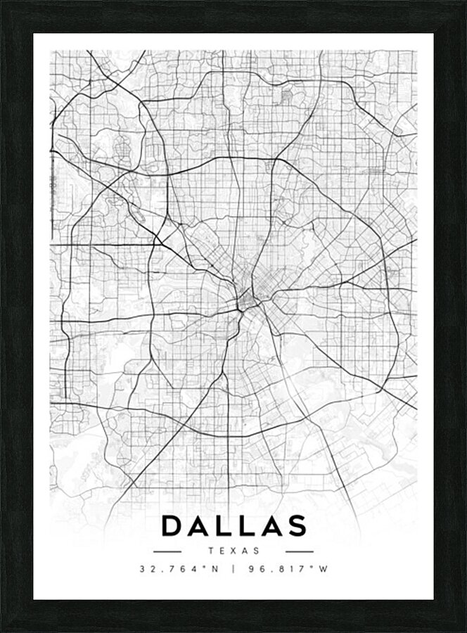 Dallas portrait A Series Picture Frame Printing