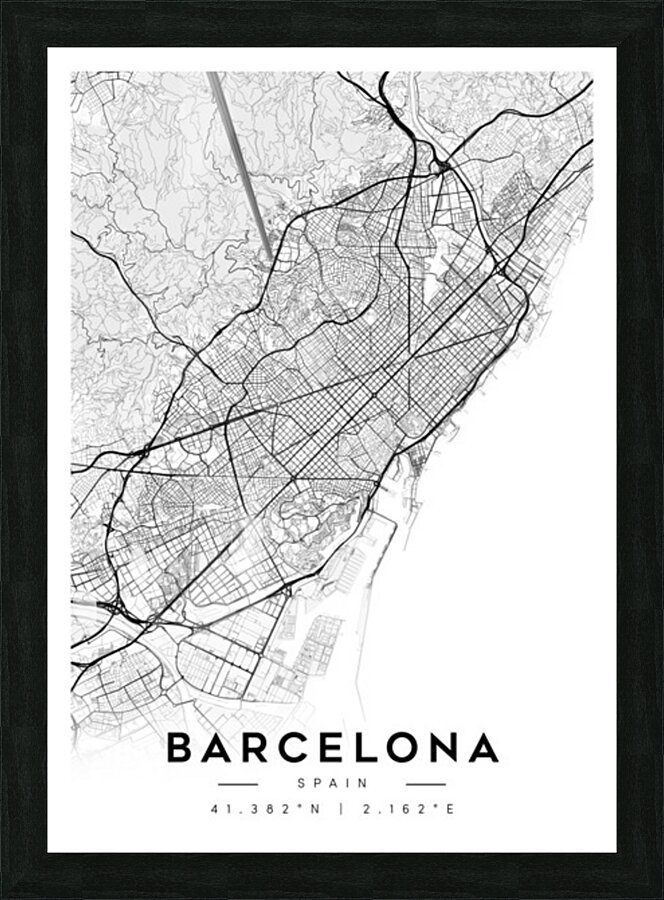 Barcelona portrait A Series Picture Frame Printing