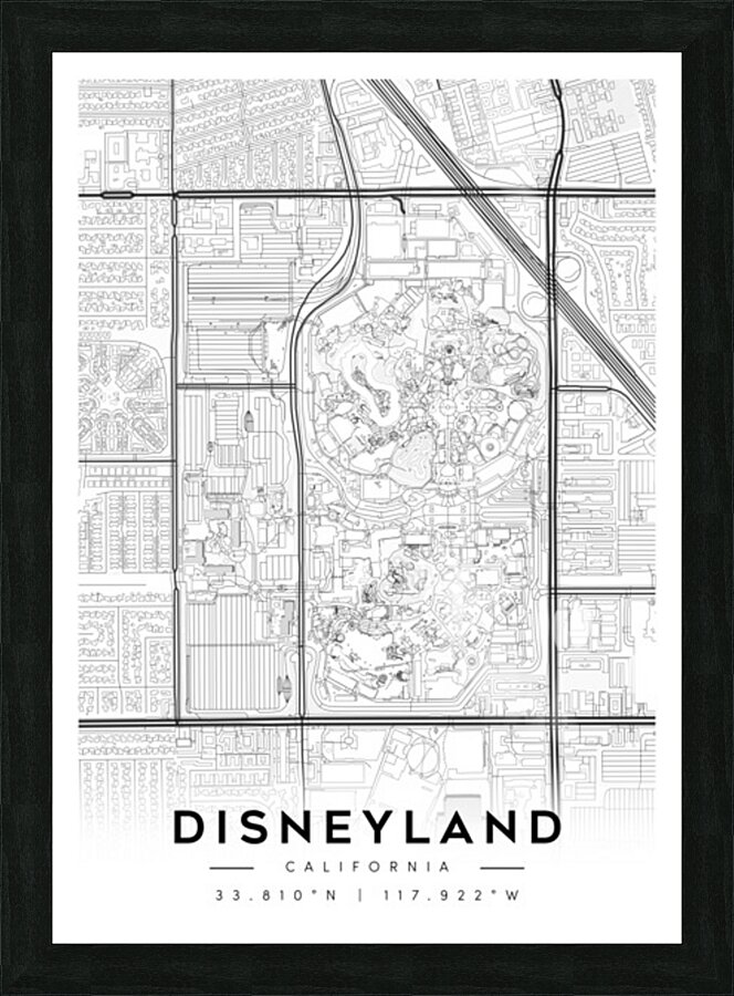 Disneyland portrait A Series Picture Frame Printing