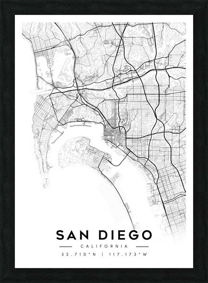 SanDiego portrait A Series Picture Frame Printing
