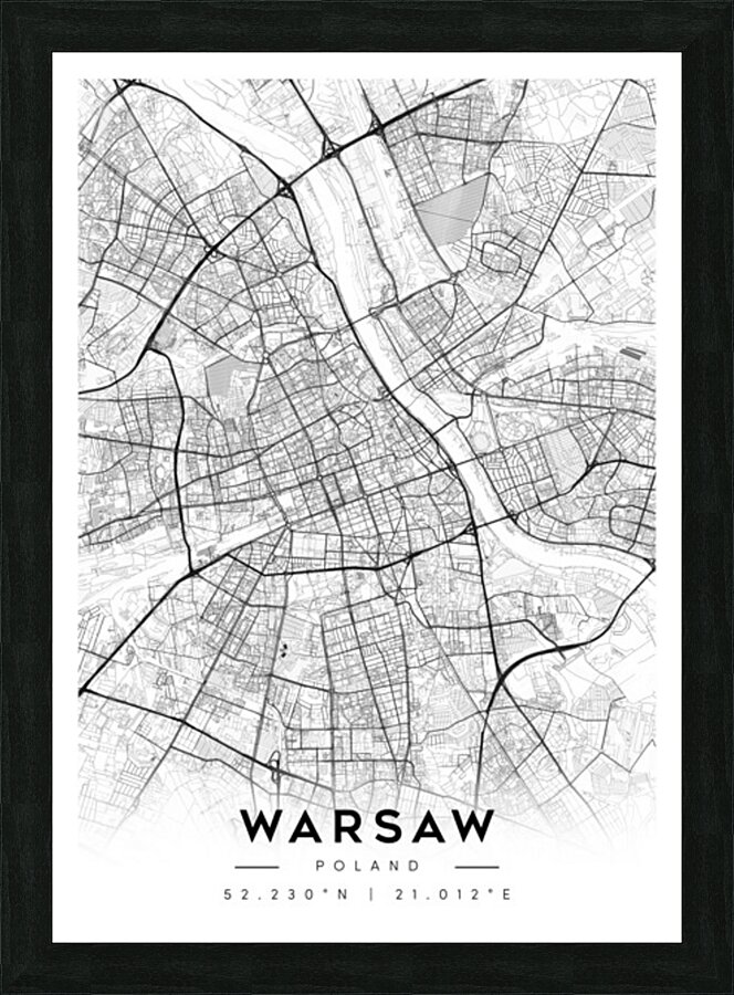 Warsaw portrait A Series Picture Frame Printing