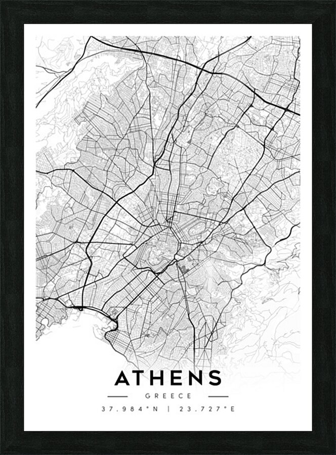 Athens portrait A Series Picture Frame Printing
