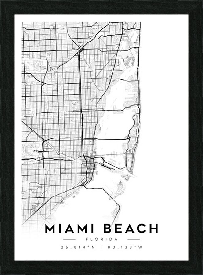 MiamiBeach portrait A Series Picture Frame Printing