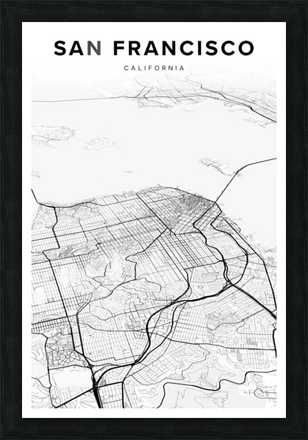 SanFrancisco portrait 2 3 Picture Frame Printing