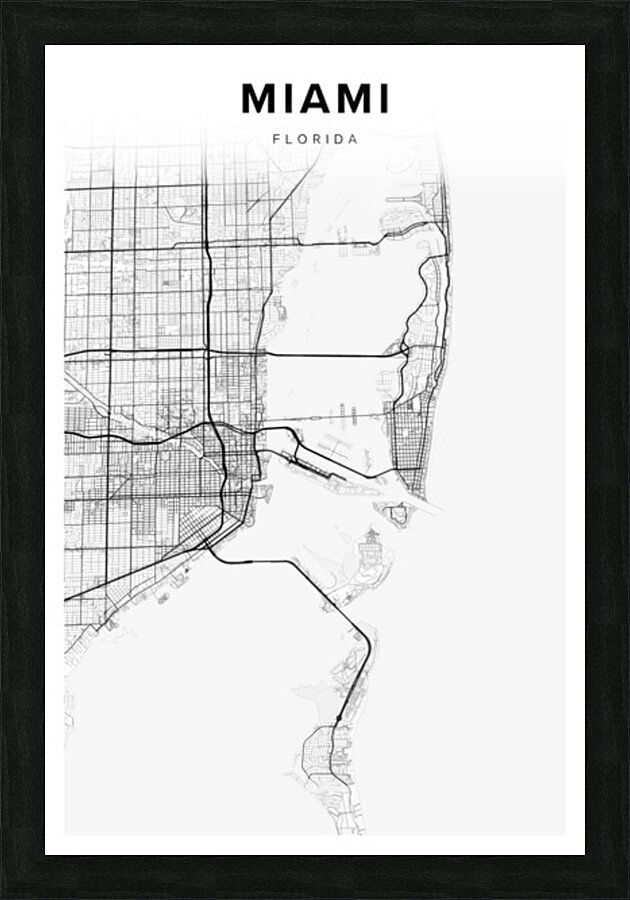 Miami portrait 2 3 Picture Frame Printing