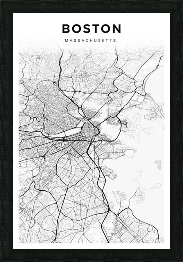 Boston portrait 2 3 Picture Frame Printing