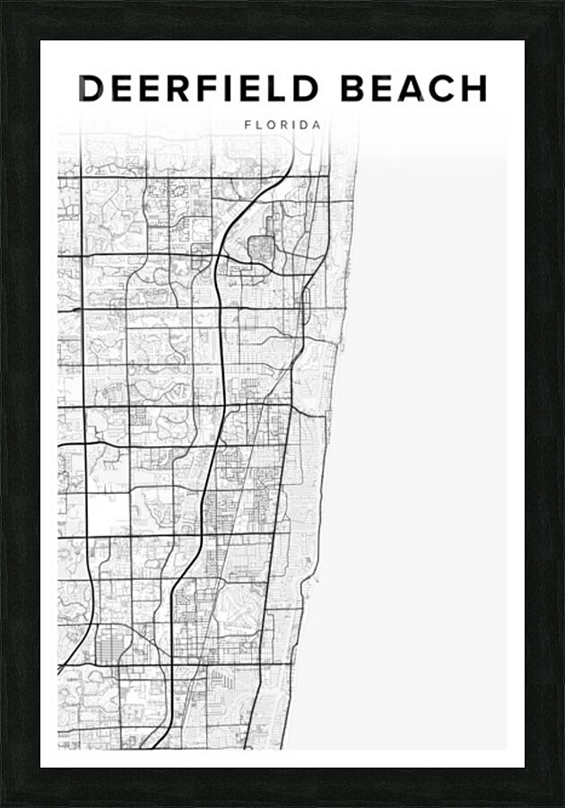 DeerfieldBeach portrait 2 3 Picture Frame Printing