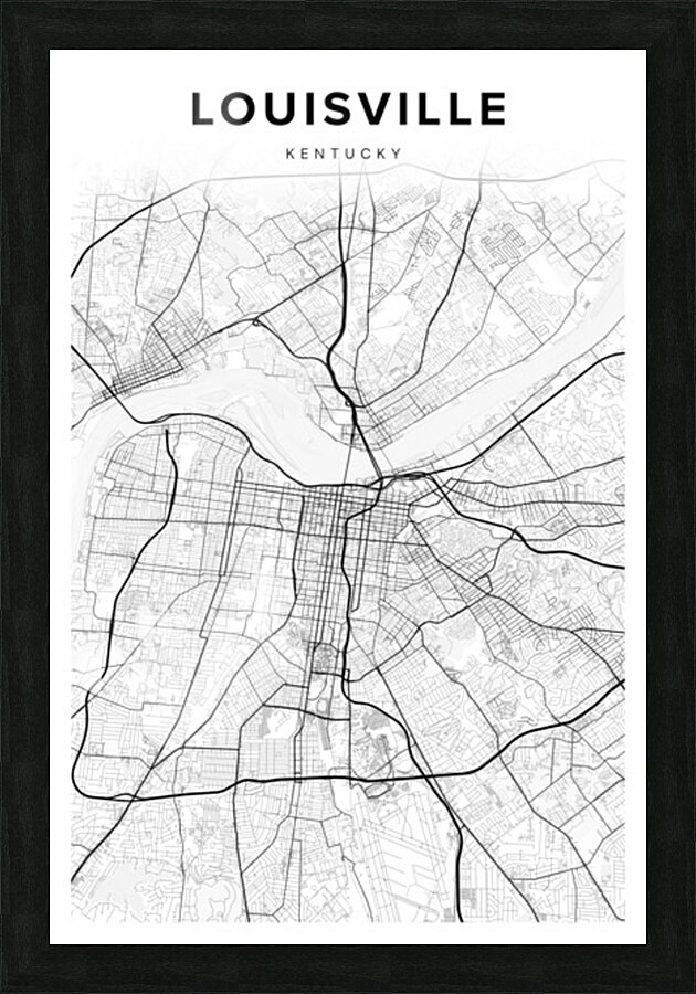 Louisville portrait 2 3 Picture Frame Printing