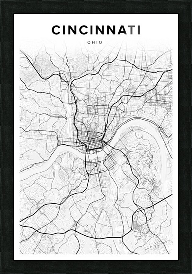 Cincinnati portrait 2 3 Picture Frame Printing