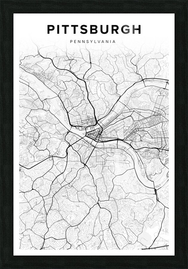 Pittsburgh portrait 2 3 Picture Frame Printing