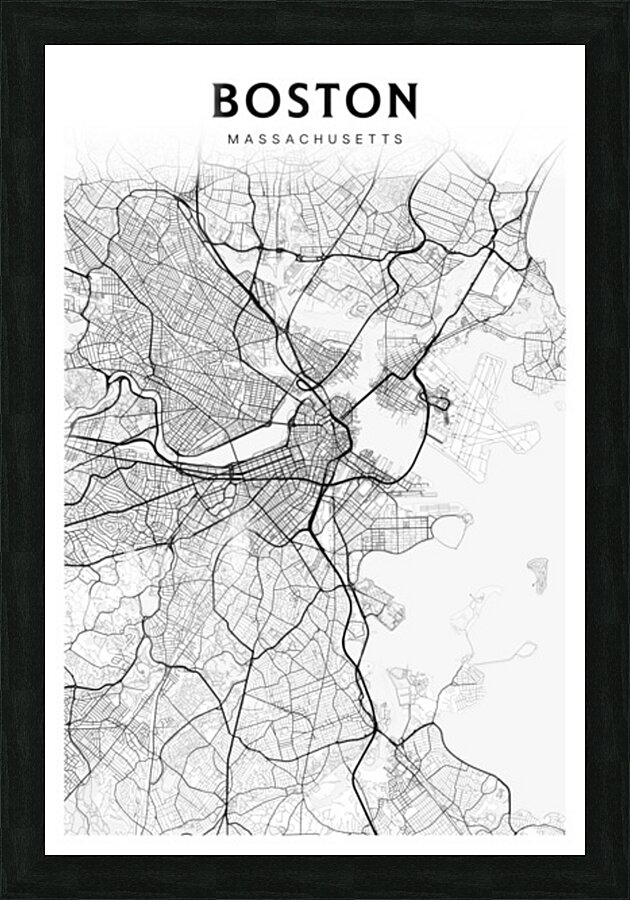 Boston portrait 2 3 Picture Frame Printing