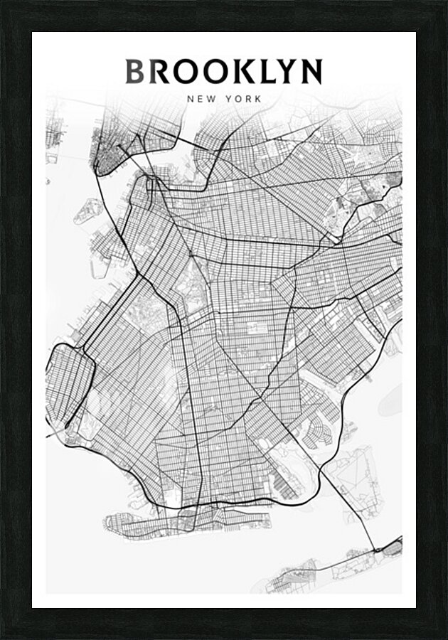 Brooklyn portrait 2 3 Picture Frame Printing