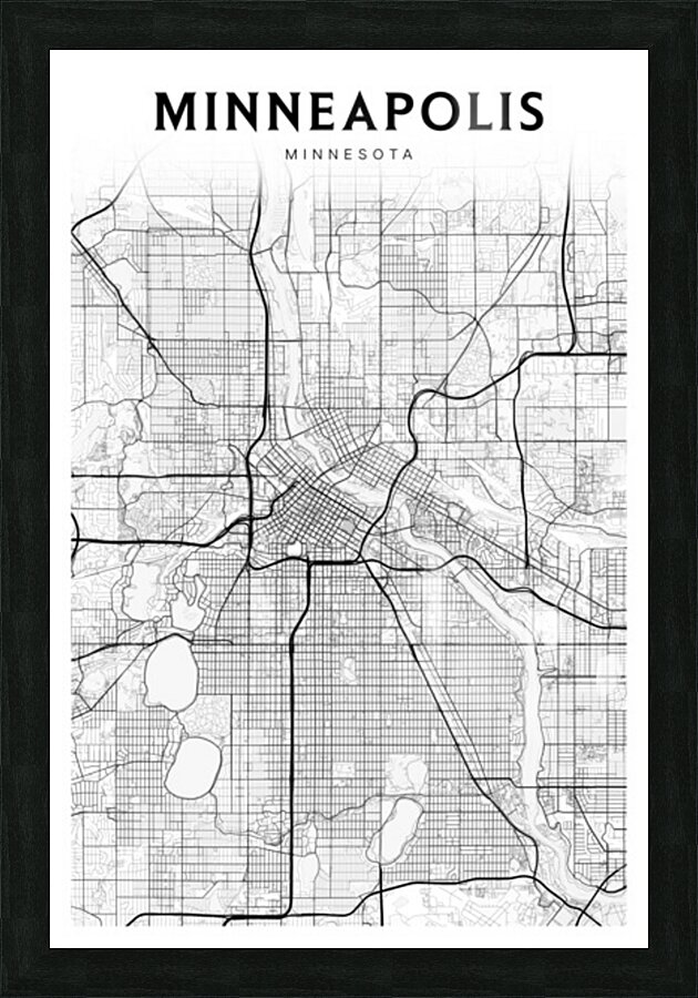 Minneapolis portrait 2 3 Picture Frame Printing