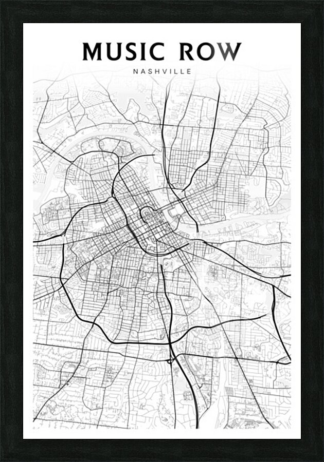 MusicRow portrait 2 3 Picture Frame Printing