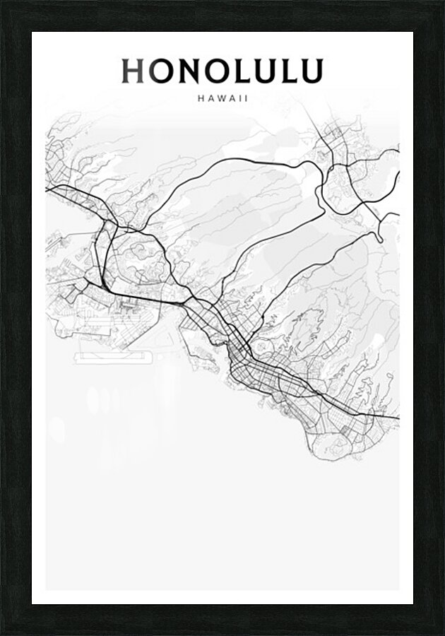 Honolulu portrait 2 3 Picture Frame Printing