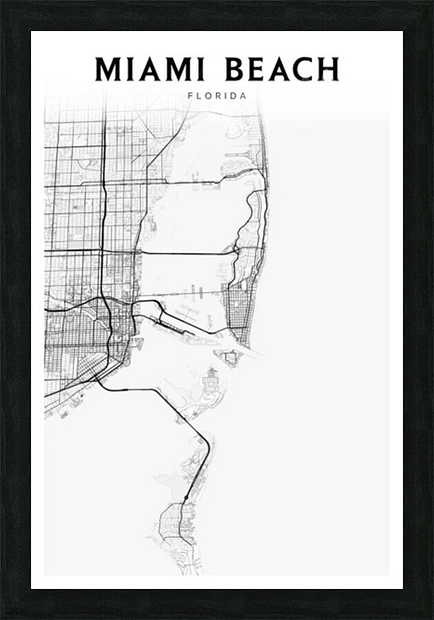 MiamiBeach portrait 2 3 Picture Frame Printing