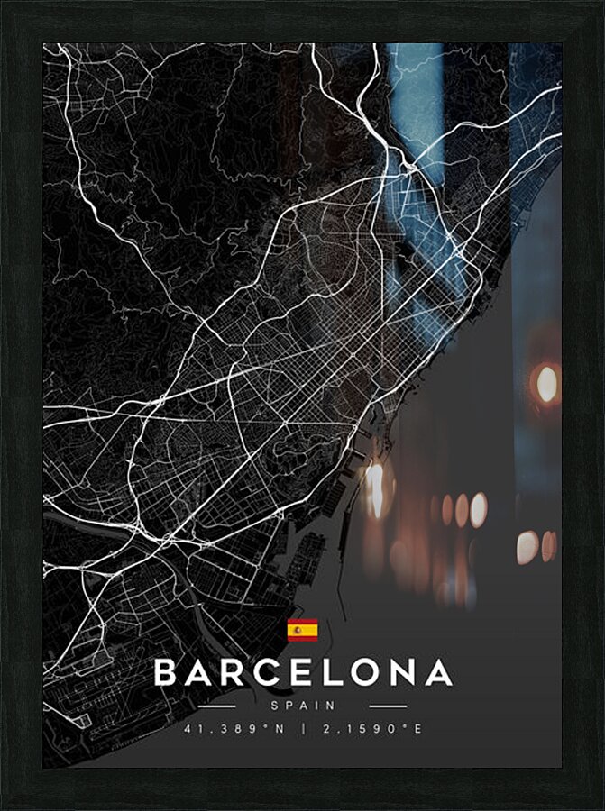 Barcelona 39x55Inches 6 Picture Frame Printing