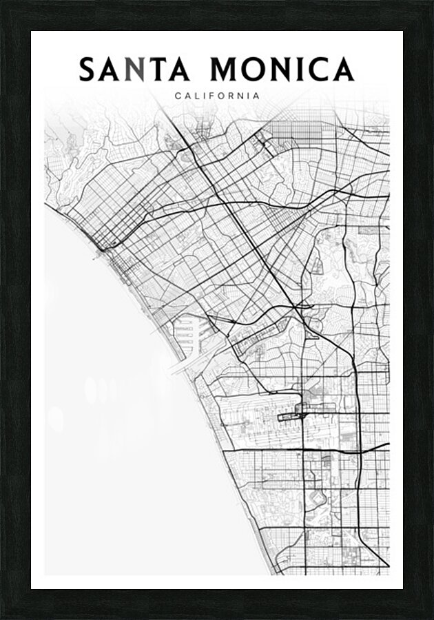 SantaMonica portrait 2 3 Picture Frame Printing