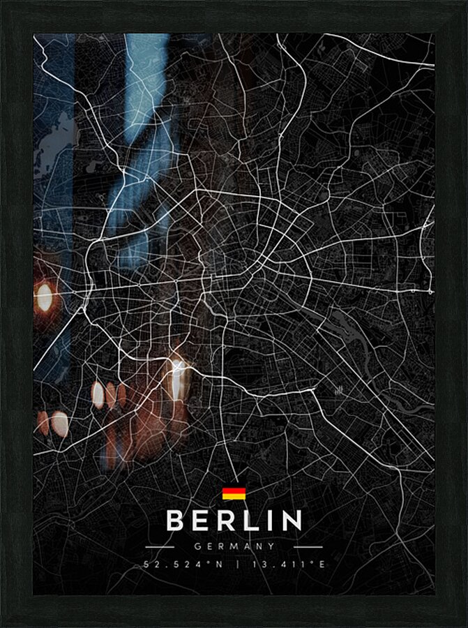 Berlin 39x55Inches Picture Frame Printing