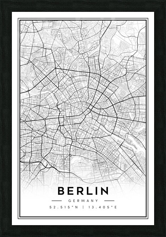 Berlin portrait 2 3 Picture Frame Printing