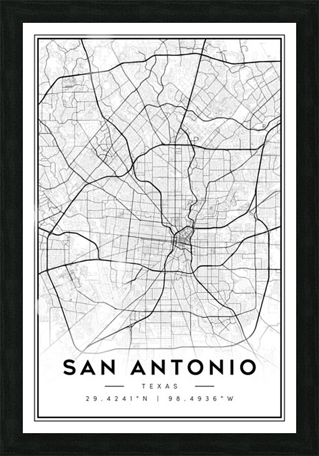 SanAntonio portrait 2 3 Picture Frame Printing